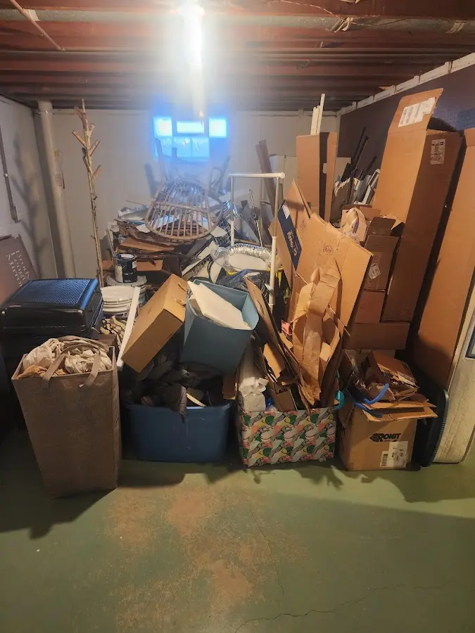 Roll-off dumpster container at job site for Cleanout Dumpster Rental in Coarsegold